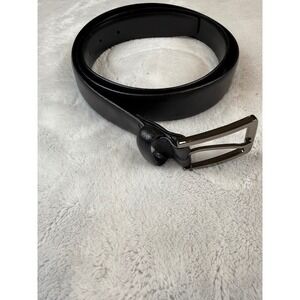 Italian Leather Mens Belt Black 16-9511 Made in Italy Size 42 105 Dress Belt